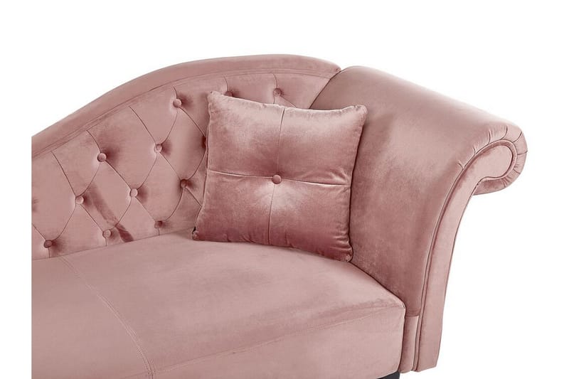 Lattes Sjeselong Høyre - Fløyel/Rosa - Møbler - Sofaer - Dagsenger