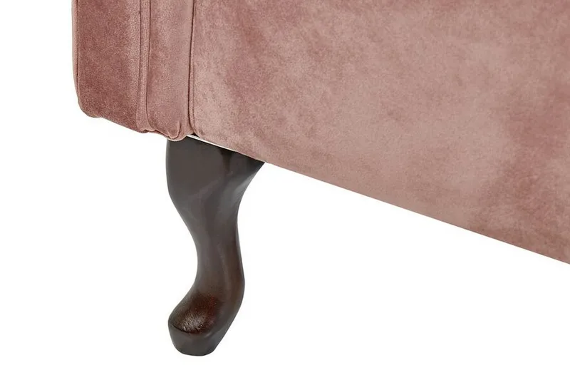 Lattes Sjeselong Høyre - Fløyel/Rosa - Møbler - Sofaer - Dagsenger