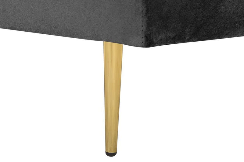 Llanfach Sjeselong Høyre Fløyel - Svart - Møbler - Stoler - Lenestoler - Liggestol