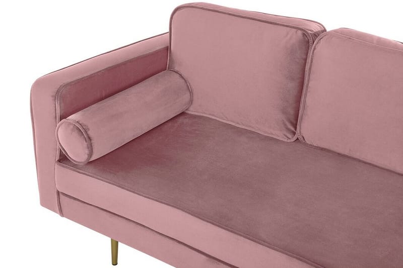 Llanfach Sjeselong Venstre Fløyel - Rosa - Møbler - Stoler - Lenestoler - Liggestol