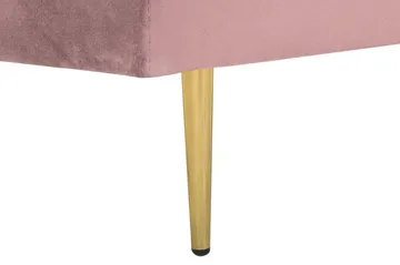 Llanfach Sjeselong Venstre Fløyel - Rosa - Møbler - Stoler - Lenestoler - Liggestol