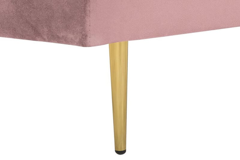 Llanfach Sjeselong Venstre Fløyel - Rosa - Møbler - Stoler - Lenestoler - Liggestol