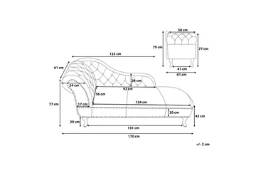Nimes Sjeselong - Grå - Møbler - Stoler - Lenestoler - Liggestol