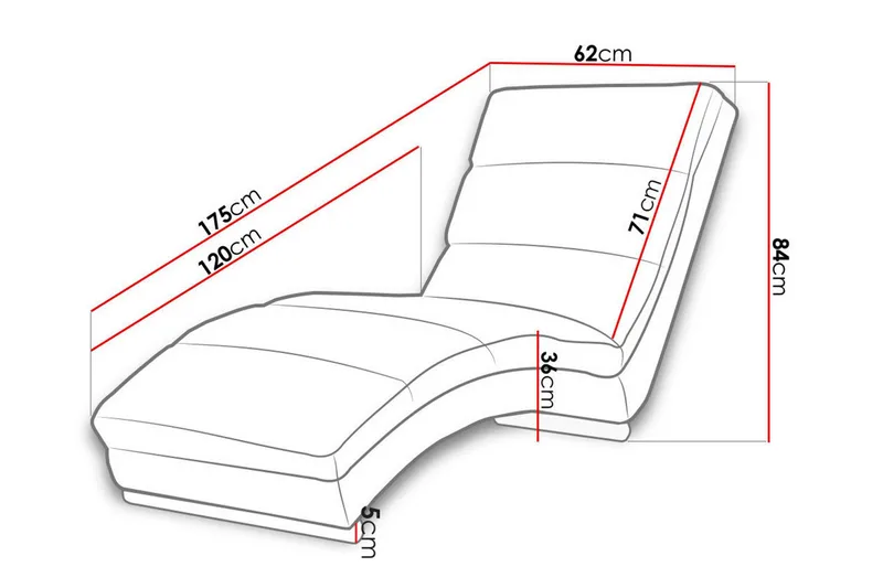 Regalado Liggestol - Møbler - Stoler - Lenestoler - Liggestol