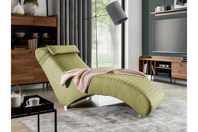 Staffin Liggfåtölj 73 cm NO_BRAND Light green - Møbler - Stoler - Lenestoler - Liggestol