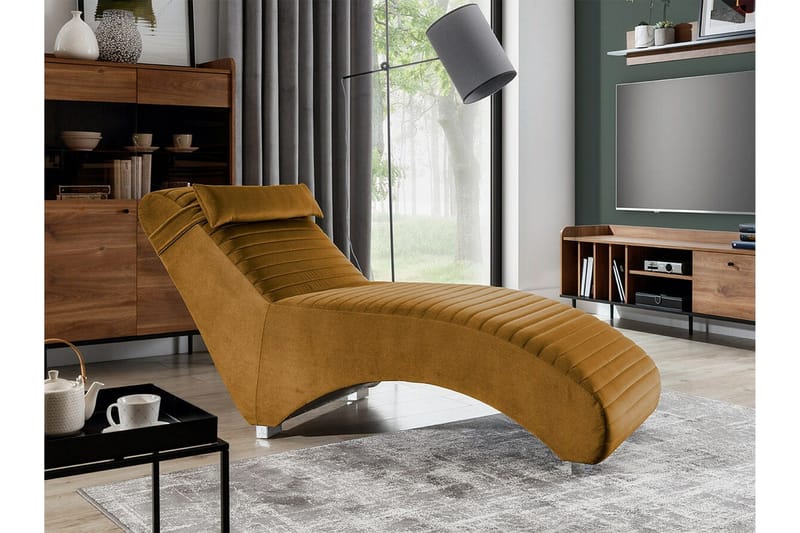 Staffin Liggfåtölj 73 cm NO_BRAND Yellow - Møbler - Stoler - Lenestoler - Liggestol