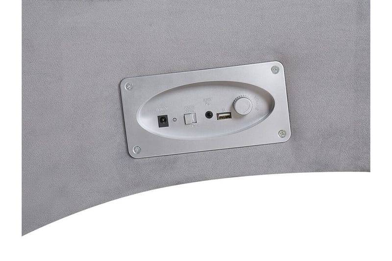 Volans Sjeselong med Bluetooth-høytaler - Fløyel/Grå - Møbler - Stoler - Lenestoler - Liggestol