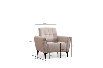 Lilesville Lenestol - Beige - Møbler - Stoler - Lenestoler