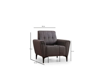 Lilesville Lenestol - Mørkegrå - Møbler - Stoler - Lenestoler