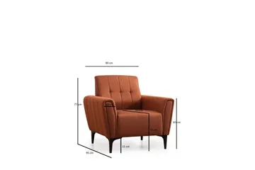 Lilesville Lenestol - Rød - Møbler - Stoler - Lenestoler