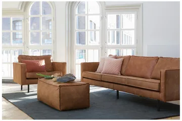 Lissbon Lenestol - Cognac - Møbler - Stoler - Lenestoler