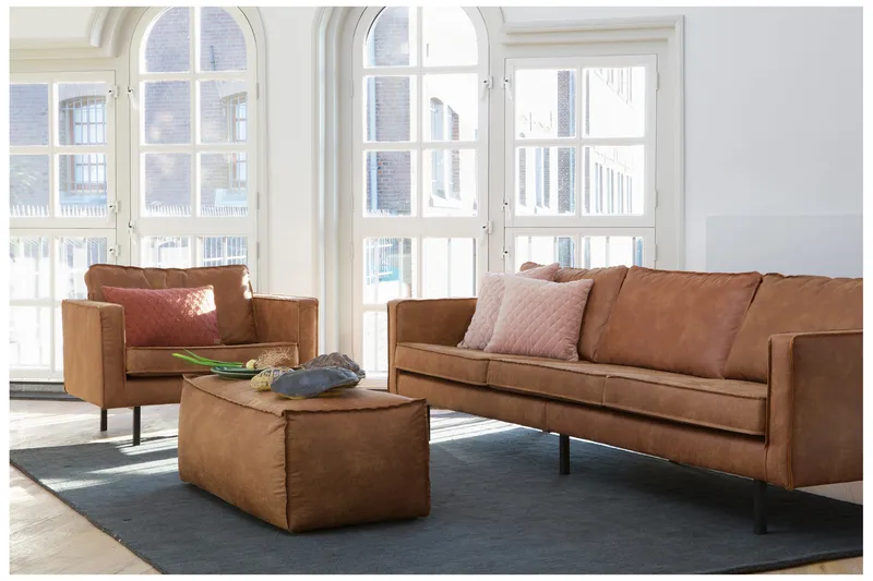 Lissbon Lenestol - Cognac - Møbler - Stoler - Lenestoler