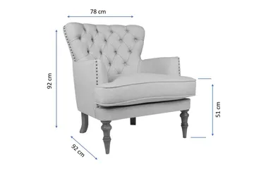 Londonia Lenestol - Lysebrun/Natur - Møbler - Stoler - Lenestoler