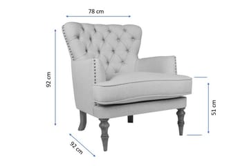 Londonia Lenestol - Lysebrun/Natur - Møbler - Stoler - Lenestoler