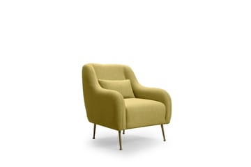 Longbush Lenestol - Gul - Møbler - Stoler - Lenestoler