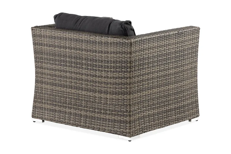 Loungelenestol Wisconsin Premium Kunstrotting/Grå - Grå - Hagemøbler & utemiljø - Loungemøbler - Loungestol utendørs