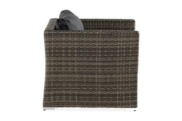 Loungelenestol Wisconsin Premium Kunstrotting/Grå - Grå - Hagemøbler & utemiljø - Loungemøbler - Loungestol utendørs