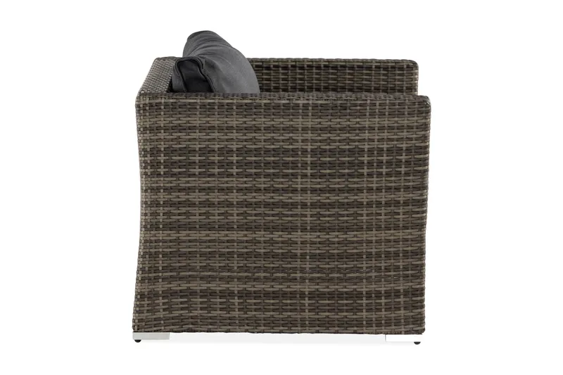 Loungelenestol Wisconsin Premium Kunstrotting/Grå - Grå - Hagemøbler & utemiljø - Loungemøbler - Loungestol utendørs