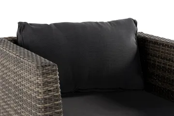 Loungelenestol Wisconsin Premium Kunstrotting/Grå - Grå - Hagemøbler & utemiljø - Loungemøbler - Loungestol utendørs