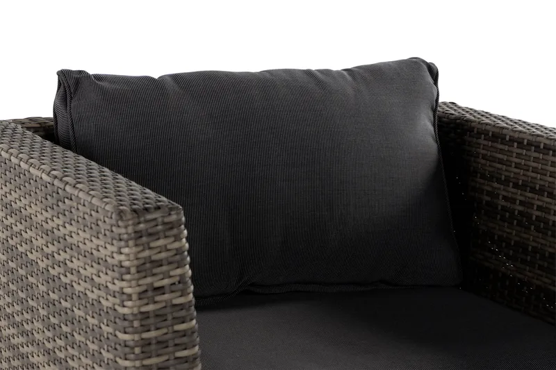 Loungelenestol Wisconsin Premium Kunstrotting/Grå - Grå - Hagemøbler & utemiljø - Loungemøbler - Loungestol utendørs