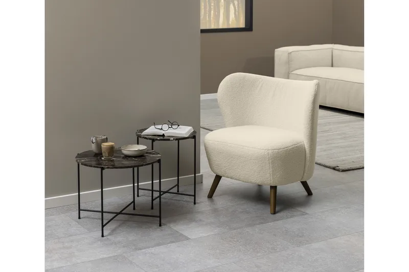 Loungestol Sanu - Beige - Møbler - Stoler - Lenestoler - Lenestol uten armlene