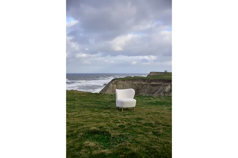 Loungestol Sanu - Beige - Møbler - Stoler - Lenestoler - Lenestol uten armlene