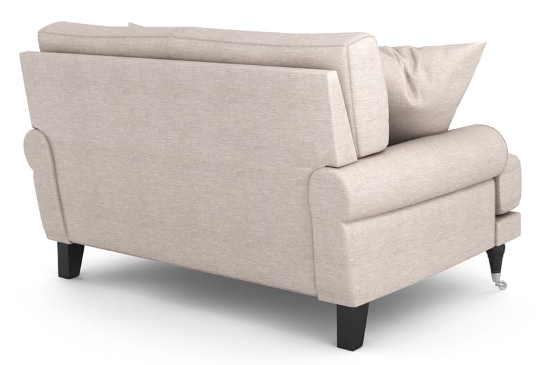 Loveseat Webber - Beige|Krom - Lenestoler