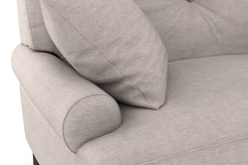 Loveseat Webber - Beige|Krom - Lenestoler