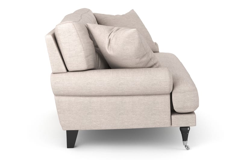 Loveseat Webber - Beige|Krom - Lenestoler