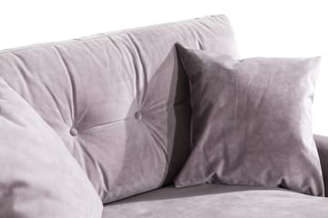 Loveseat Webber Fløyel - Lilla|Krom - Møbler - Stoler - Lenestoler