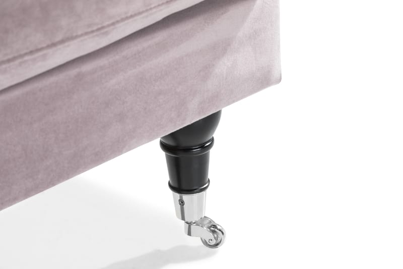 Loveseat Webber Fløyel - Lilla|Krom - Møbler - Stoler - Lenestoler