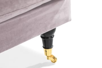 Loveseat Webber Fløyel - Lilla|Messing - Møbler - Stoler - Lenestoler