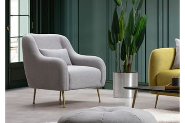 Makiylah Lenestol med Armlene - Grå - Møbler - Stoler - Lenestoler