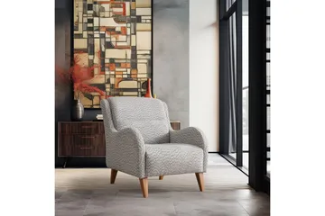 Mami Öronlappsfåtölj - Krem/Blå - Møbler - Stoler - Lenestoler - Ørelappstol