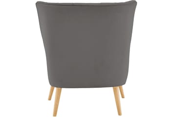 Marilee Loungelenestol med Fotskammel - Stoff/Antrasitt - Møbler - Stoler - Lenestoler