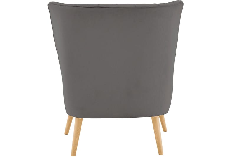 Marilee Loungelenestol med Fotskammel - Stoff/Antrasitt - Møbler - Stoler - Lenestoler