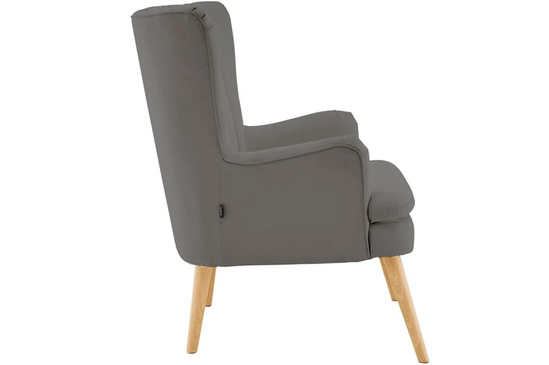 Marilee Loungelenestol med Fotskammel - Stoff/Antrasitt - Møbler - Stoler - Lenestoler