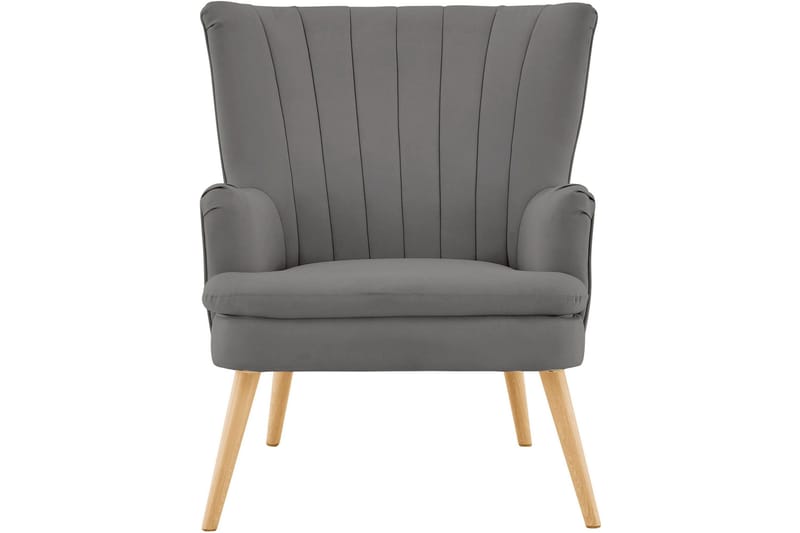 Marilee Loungelenestol med Fotskammel - Stoff/Antrasitt - Møbler - Stoler - Lenestoler