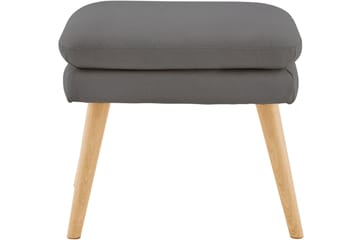 Marilee Loungelenestol med Fotskammel - Stoff/Antrasitt - Møbler - Stoler - Lenestoler