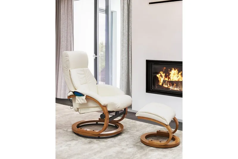 Massasjestol Force - Hvit, lyst tre - Møbler - Stoler - Lenestoler - Massasjestol