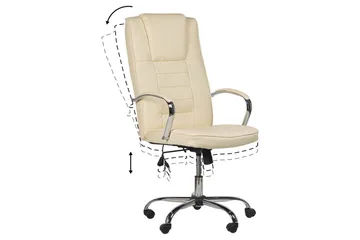 Massasjestol Grandeur Beige/Sølv - Beige/Sølv - Møbler - Stoler - Lenestoler - Massasjestol