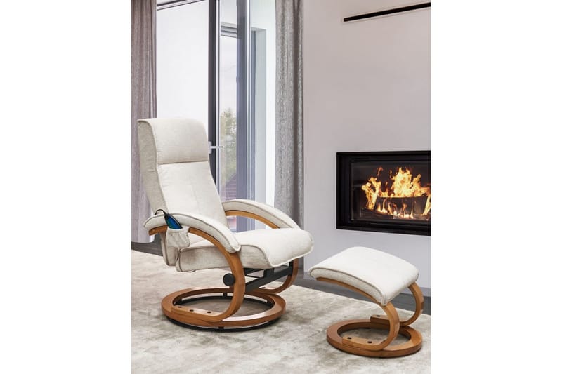 Massasjestol Hero - Lys beige, lyst tre - Møbler - Stoler - Lenestoler - Massasjestol