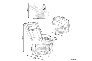 Massasjestol Majestic - Svart, lyst tre - Møbler - Stoler - Lenestoler - Massasjestol