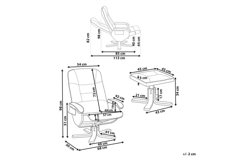 Massasjestol Relaxpro - Beige, Lys Tre - Møbler - Stoler - Lenestoler - Massasjestol