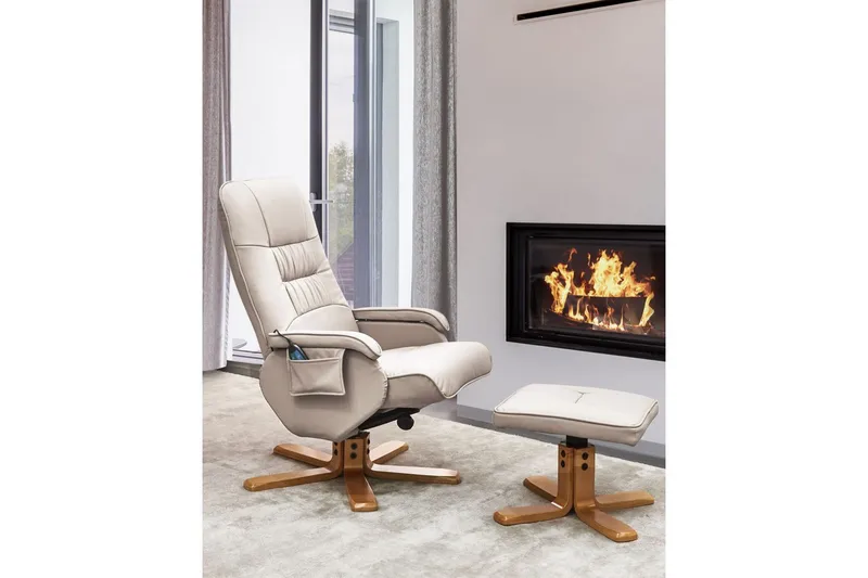 Massasjestol Relaxpro - Beige, Lys Tre - Møbler - Stoler - Lenestoler - Massasjestol