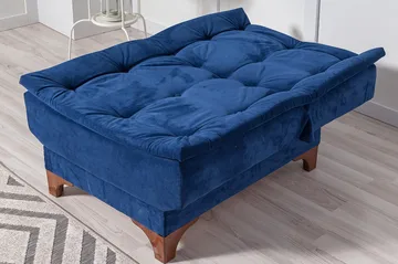 Mathenia Lenestol med Armlene - Blå - Møbler - Stoler - Lenestoler - Lenestol uten armlene