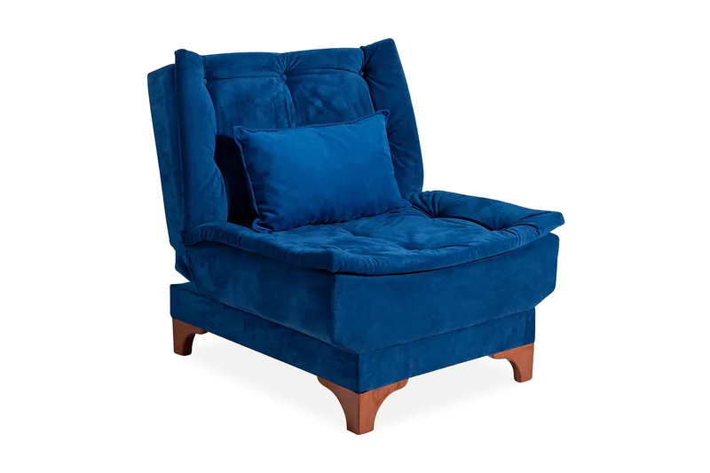 Mathenia Lenestol med Armlene, Blå