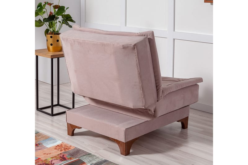 Mathenia Lenestol med Armlene - Brun - Møbler - Stoler - Lenestoler - Sengestol