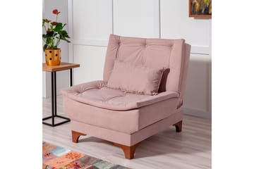 Mathenia Lenestol med Armlene - Brun - Møbler - Stoler - Lenestoler - Sengestol