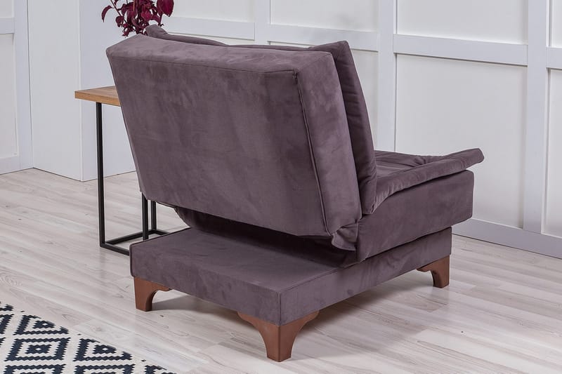 Mathenia Lenestol med Armlene - Grå - Møbler - Stoler - Lenestoler - Lenestol uten armlene